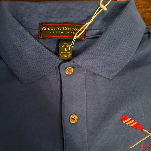 Lake Wawasee blue pole shirt size large new with tags - Picture 3 of 3